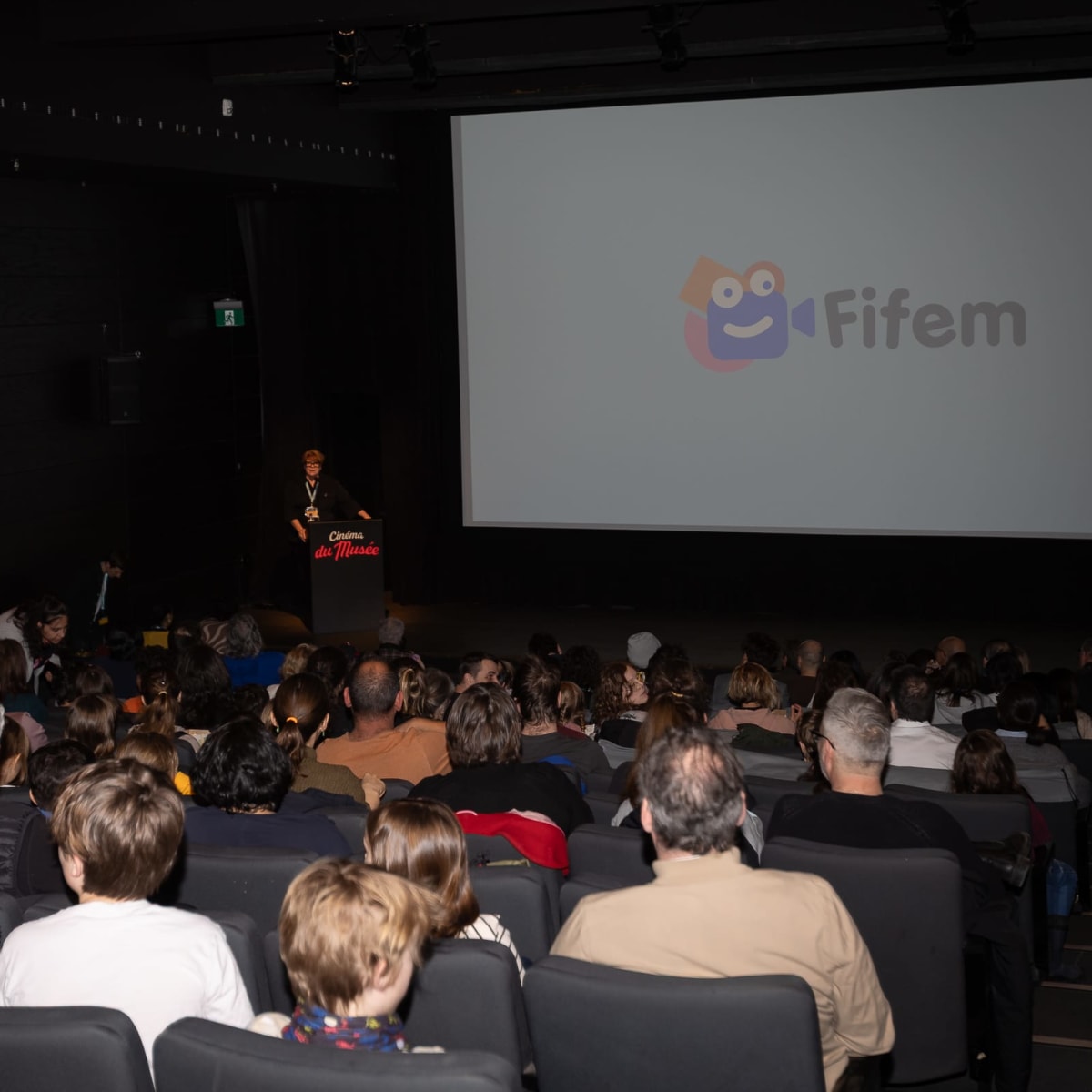 Audience at the closing ceremony of the Montreal International Children's Film Festival (FIFEM)