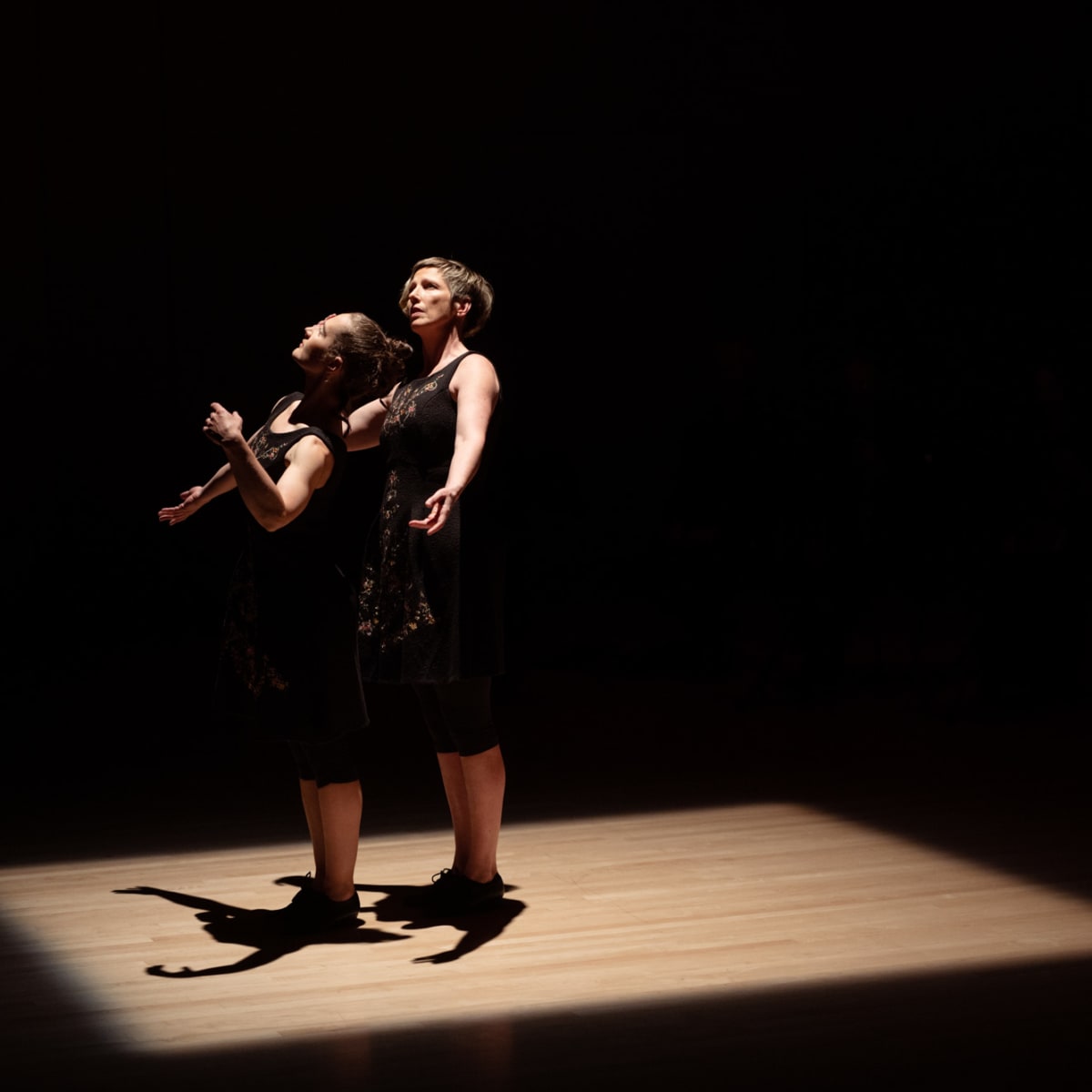 Montreal Baroque Festival - Two women under a dramatic lighting