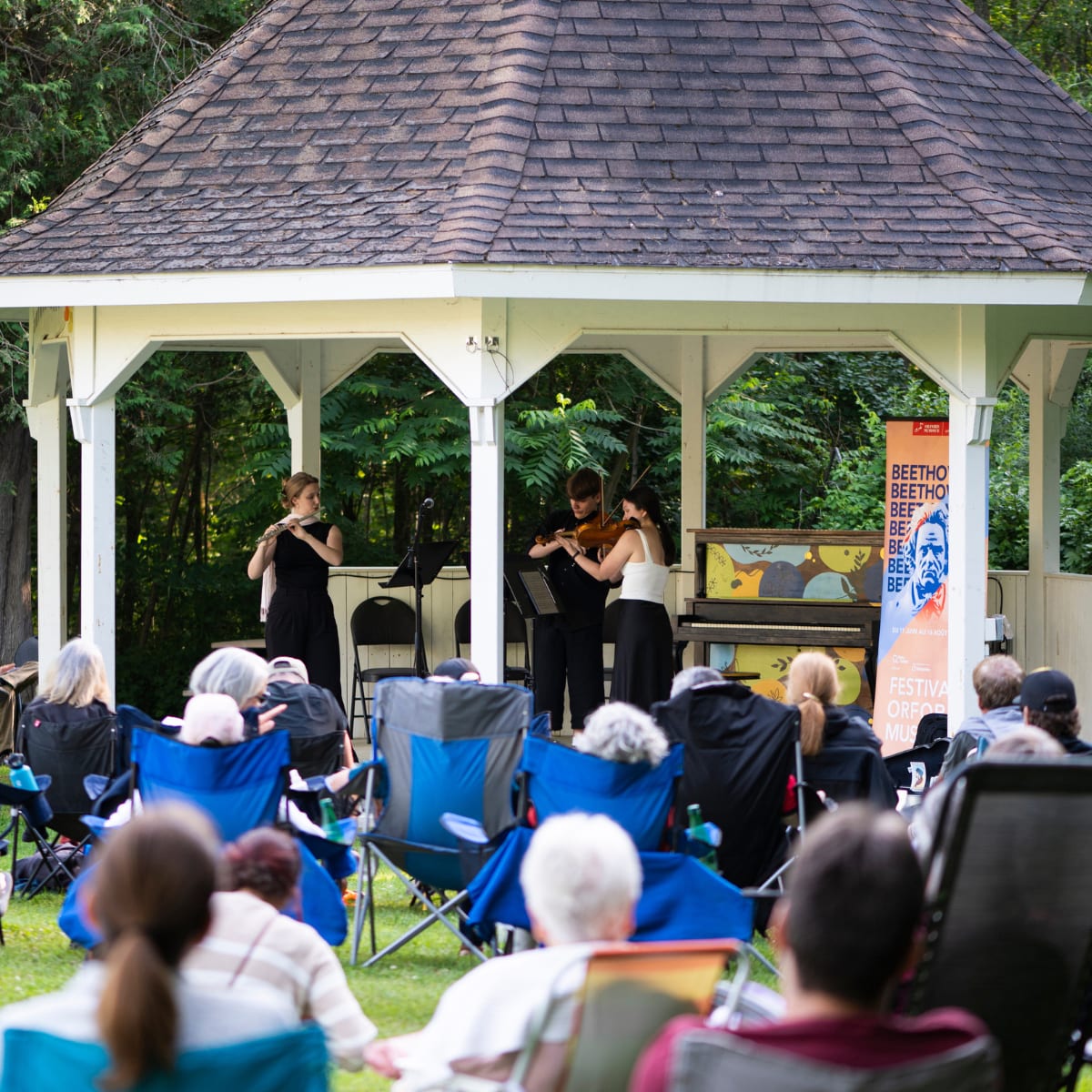 Outdoor performance at the Orford Music Festival.
