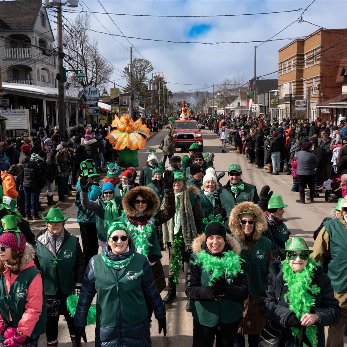 Parade of Festival Saint-Patrick Rawdon.