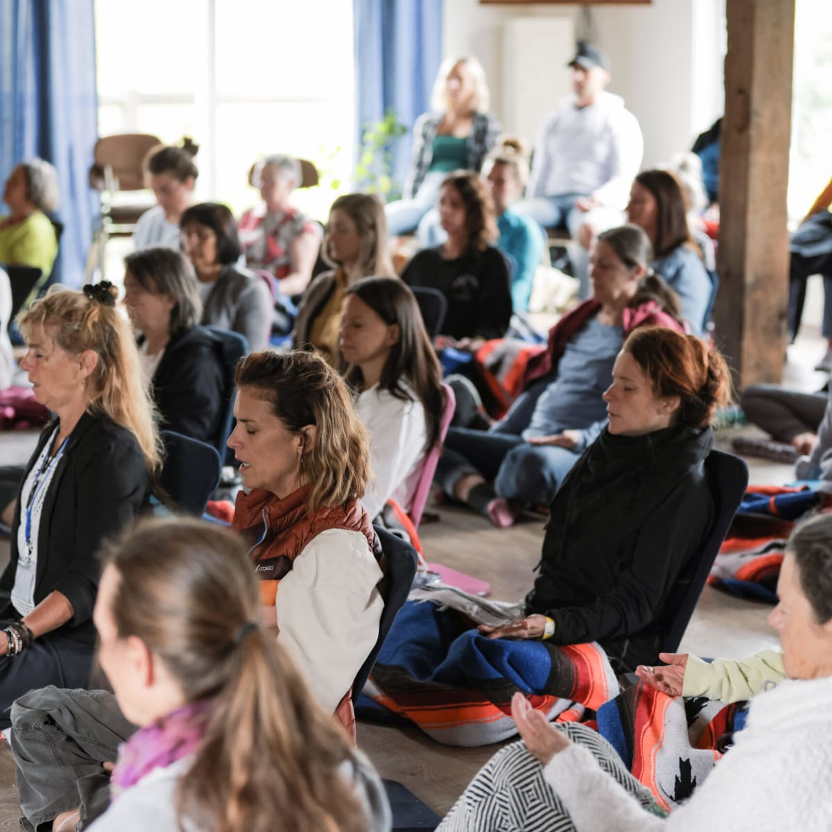 Yoga at Festival santé et Bien-être.