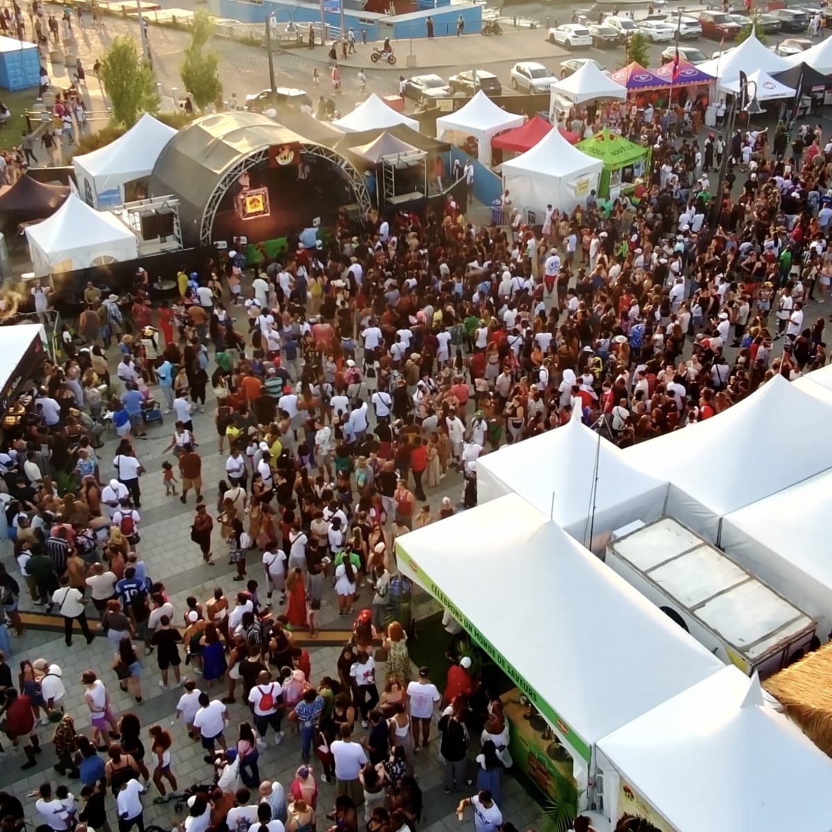 Kiosks at Taste of the Caribbean Festival.