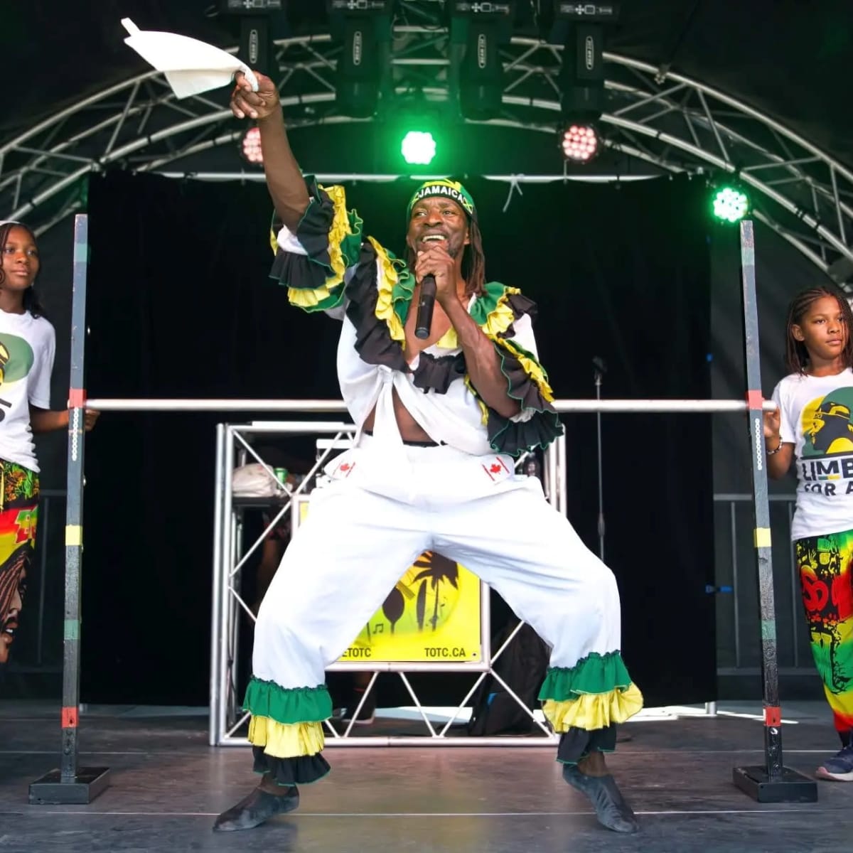 Singers and two little girls, Jamaica. 