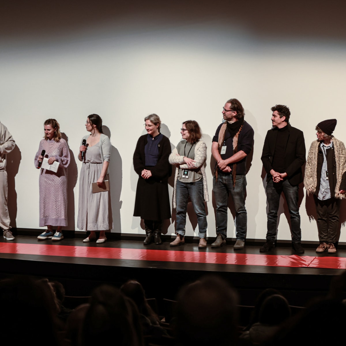 Several people on stage at the FFAVM.