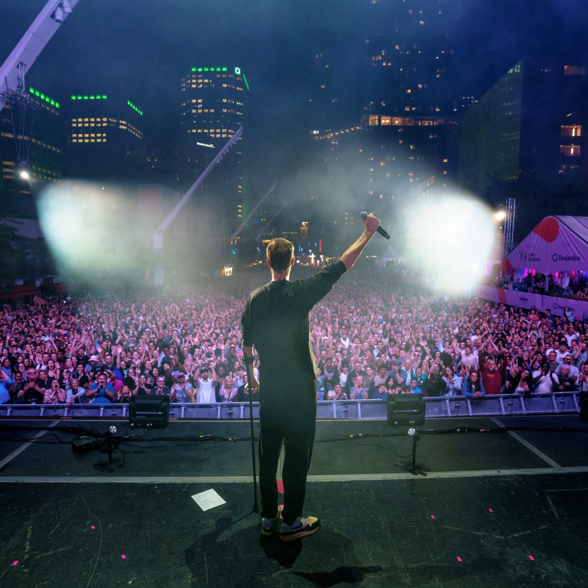 Artist on stage.