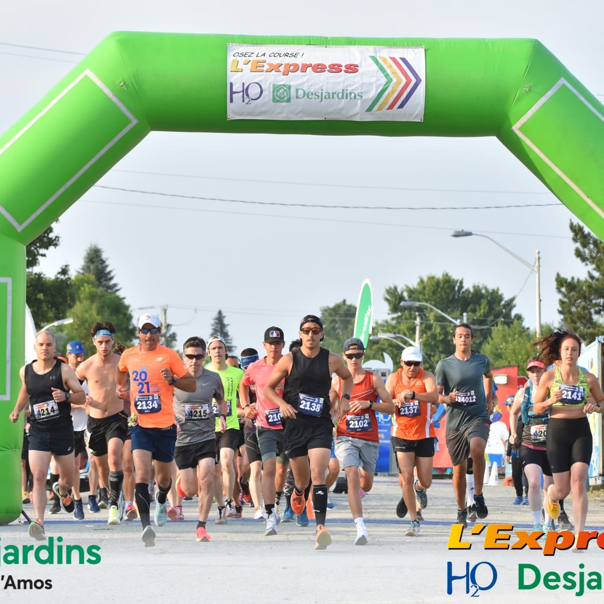 Start or finish of a running race.