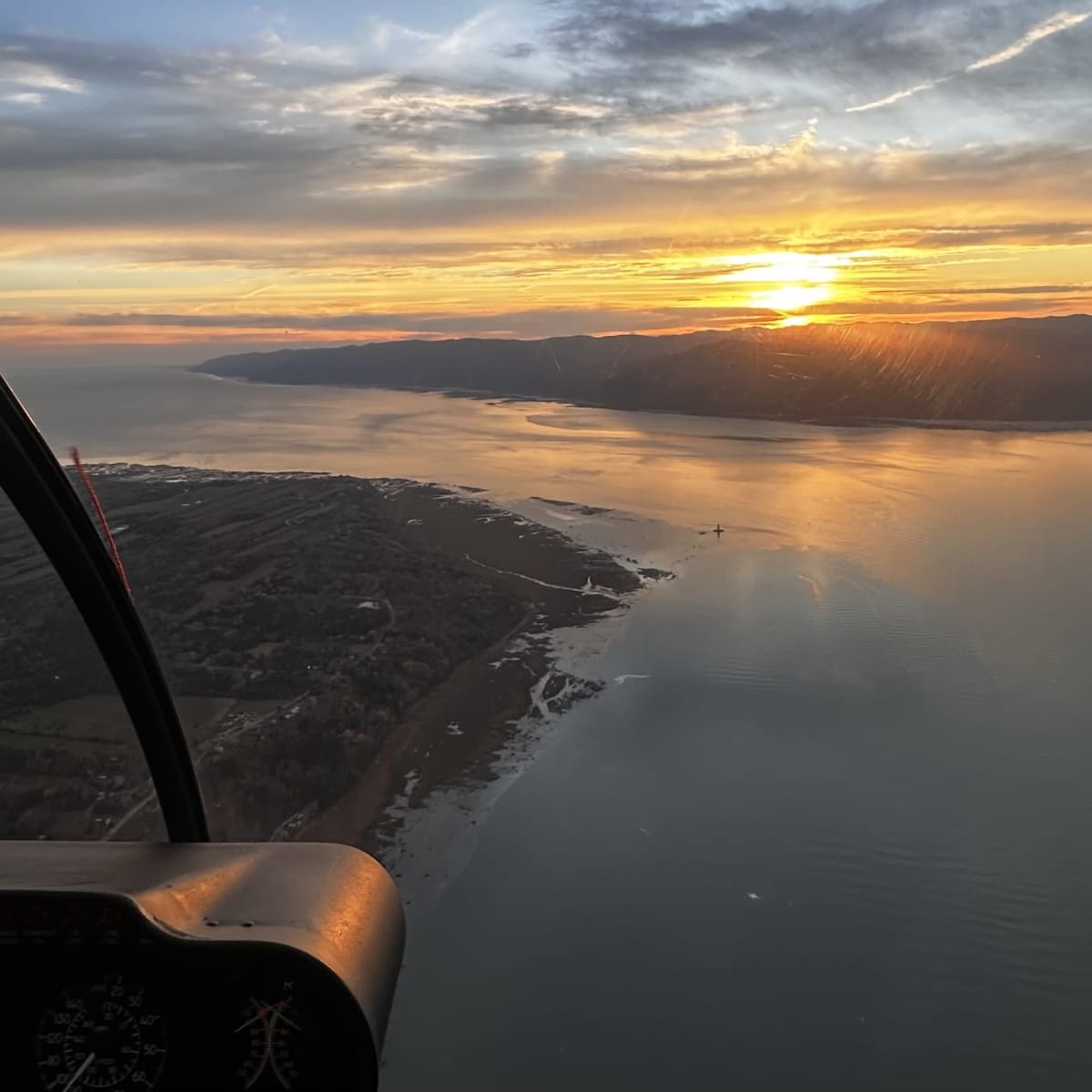 View from the helicopter - Héli-Charlevoix.