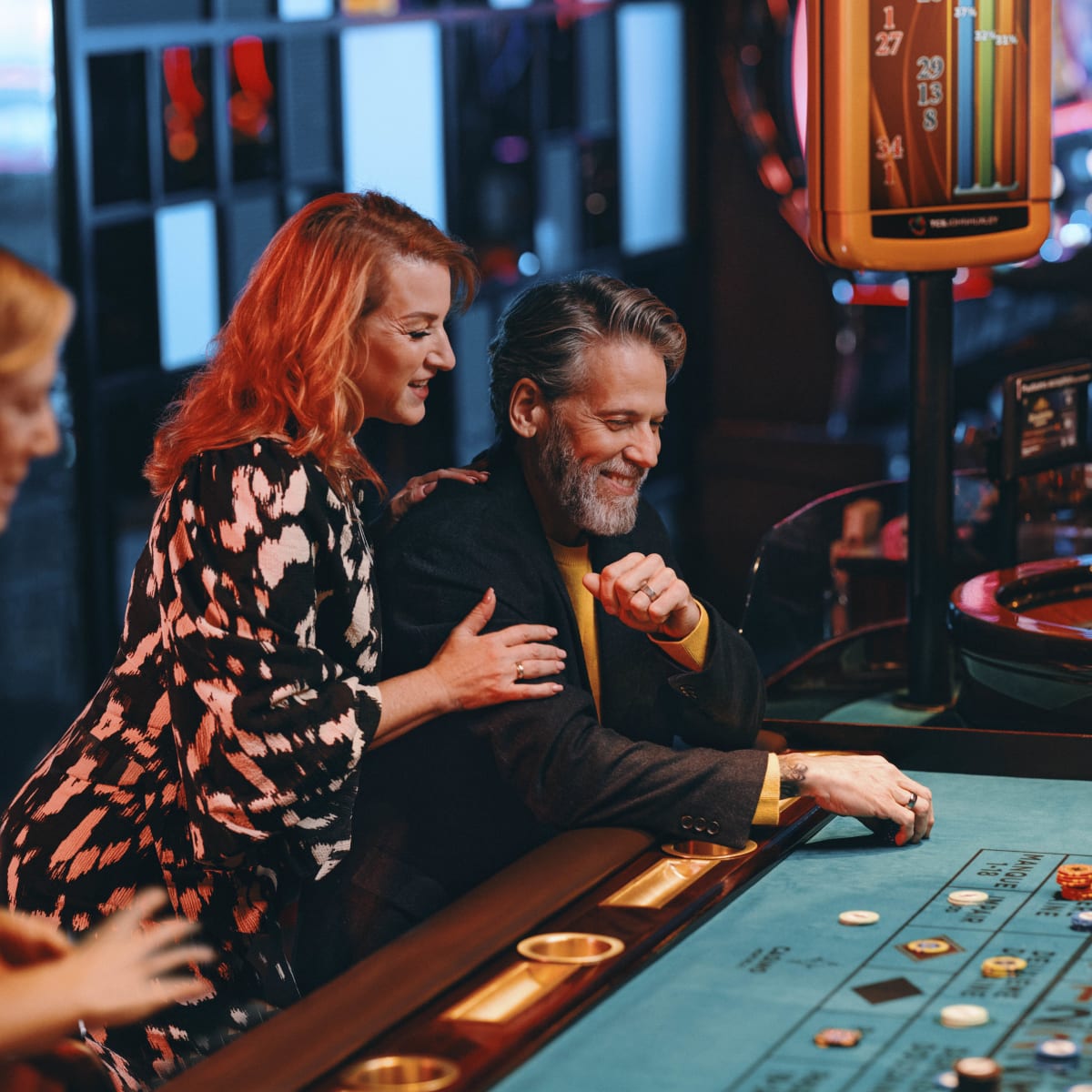 People at the casino.