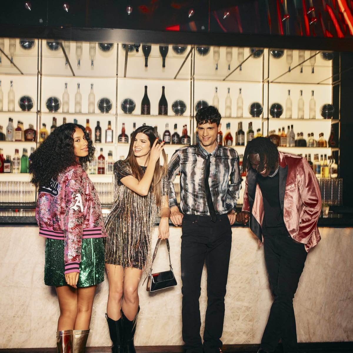 A group of friends at Bar 21.  