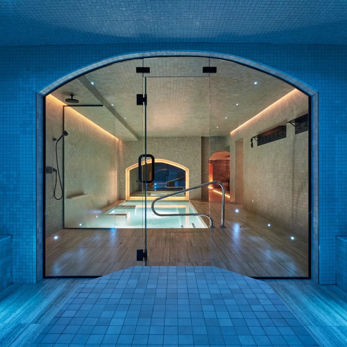 The sauna of the Hôtel & Spa Carré Saint-Louis, in Montreal.