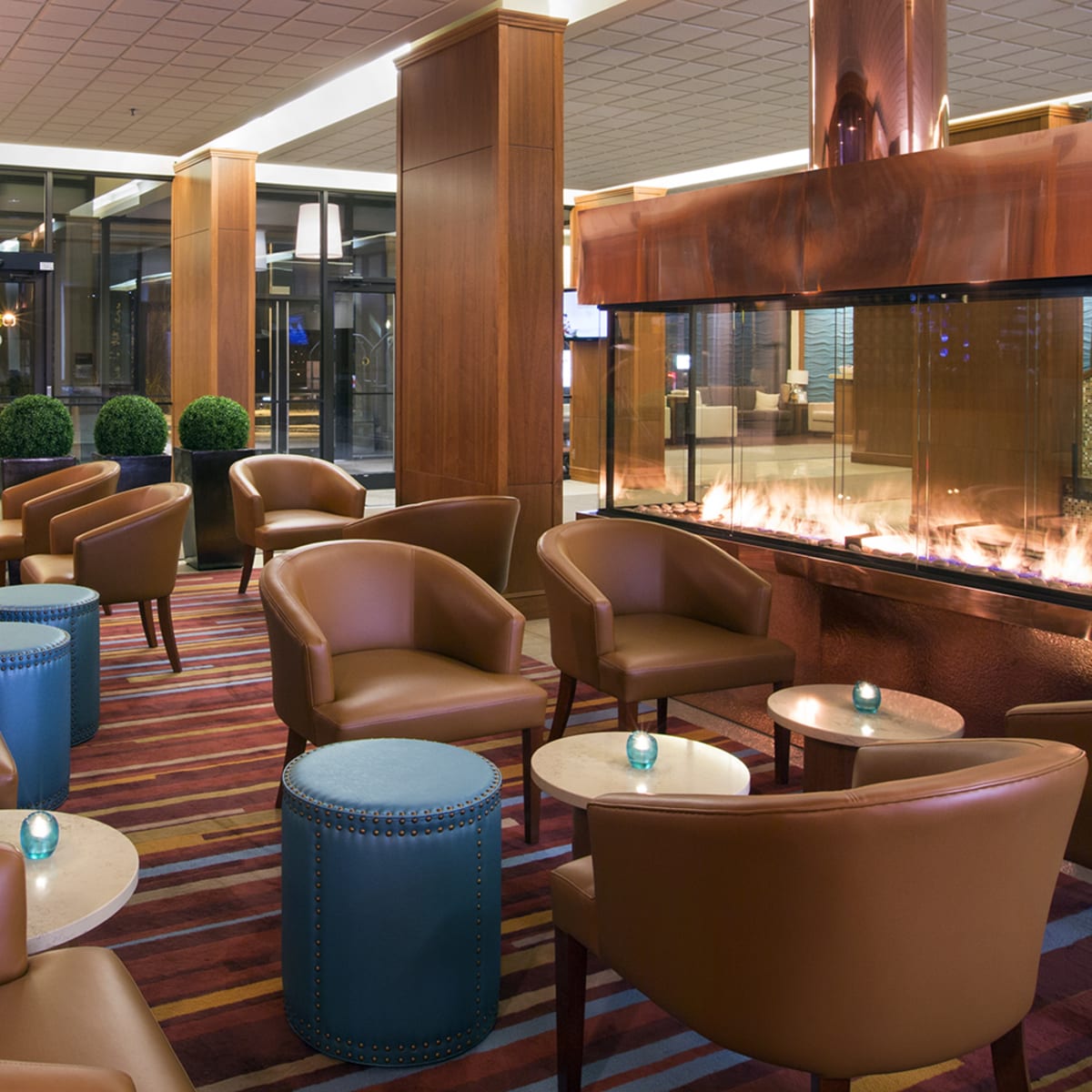 Lounge de l'hôtel Le Georgesville.