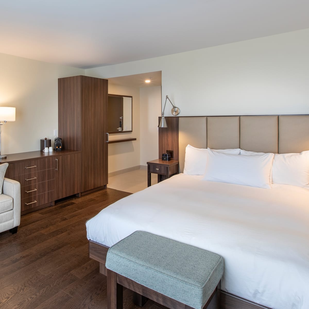 Chambre de l'hôtel Le Georgesville.