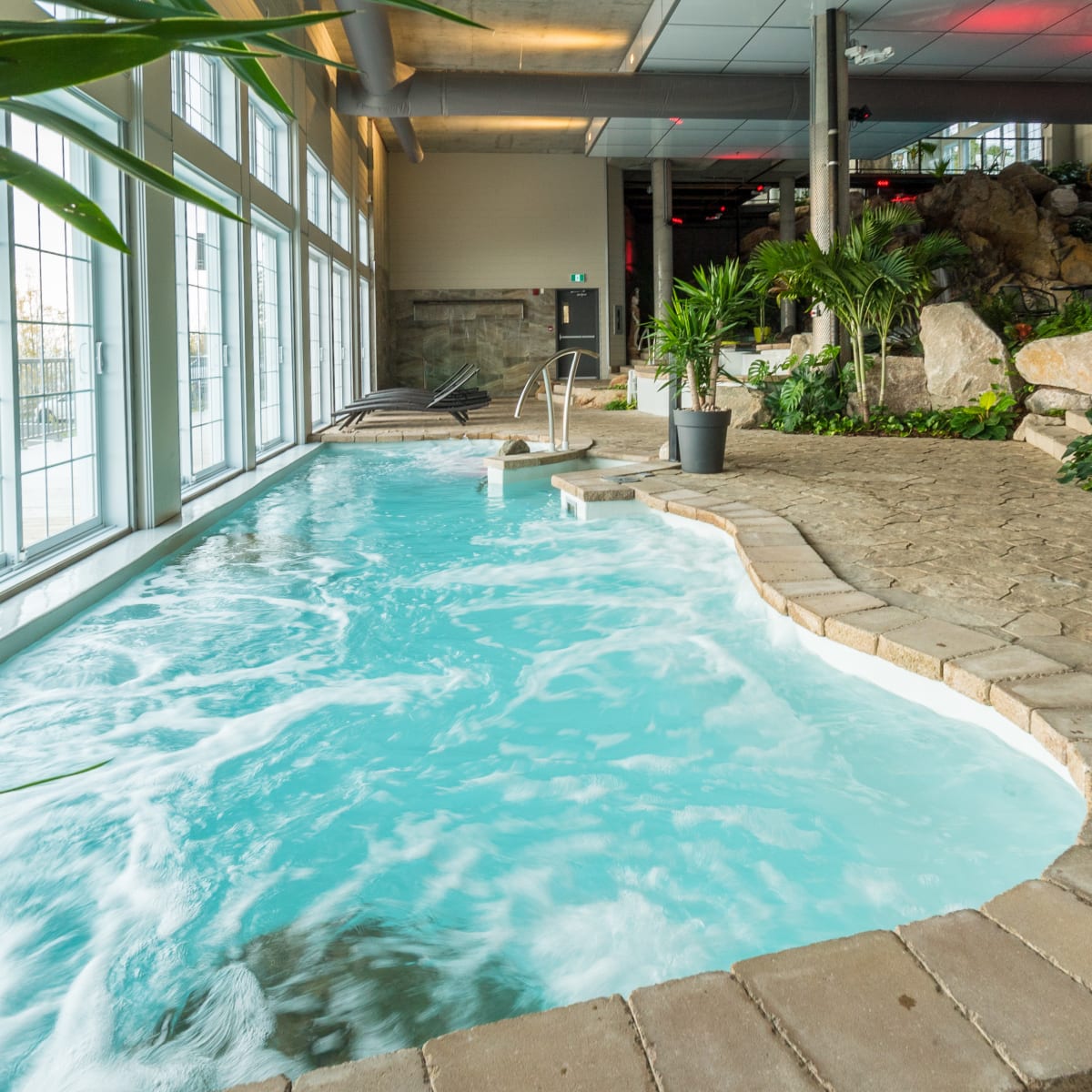 Indoor pool, Petit Manoir du Casino.