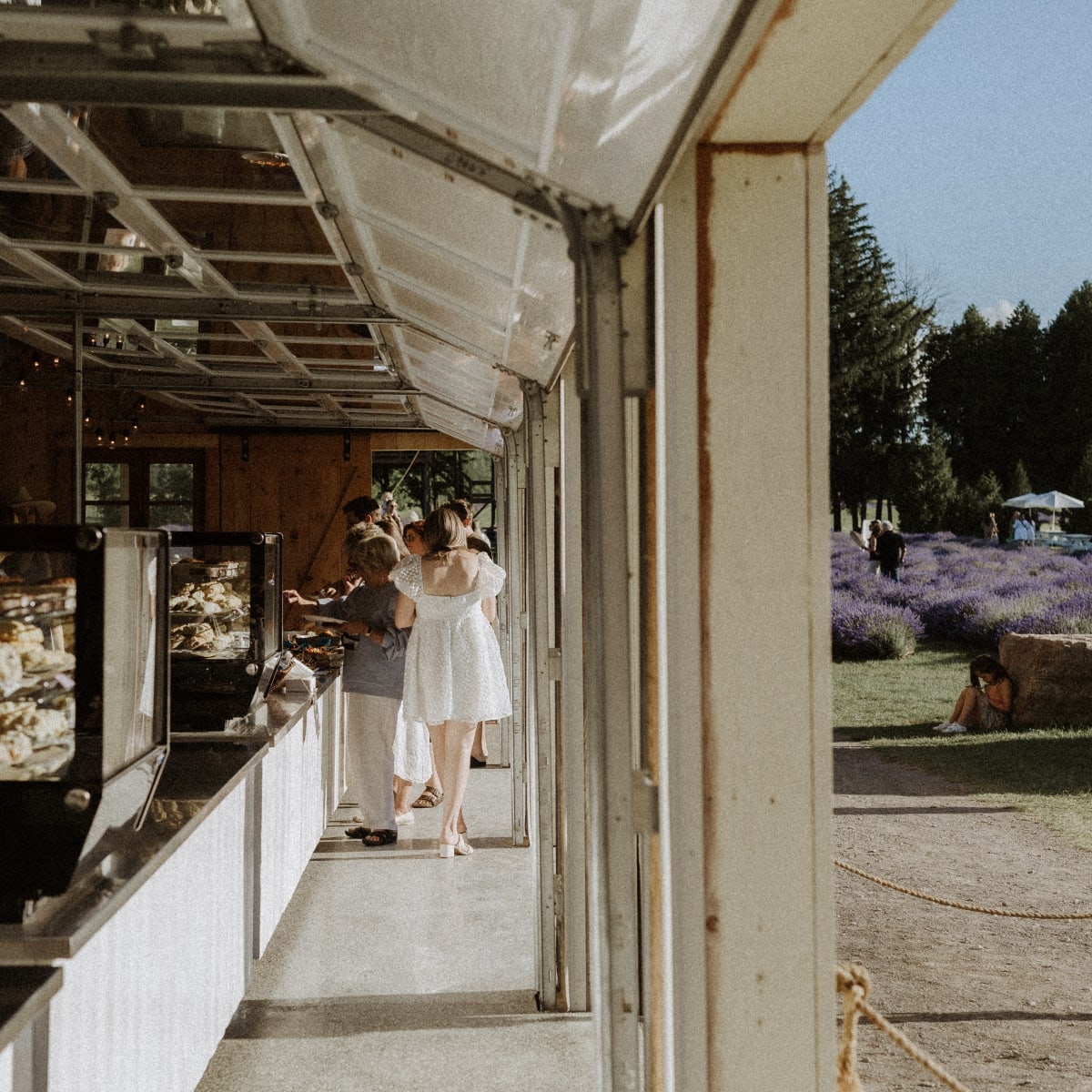 Intérieur du bistro de la Maison Lavande.