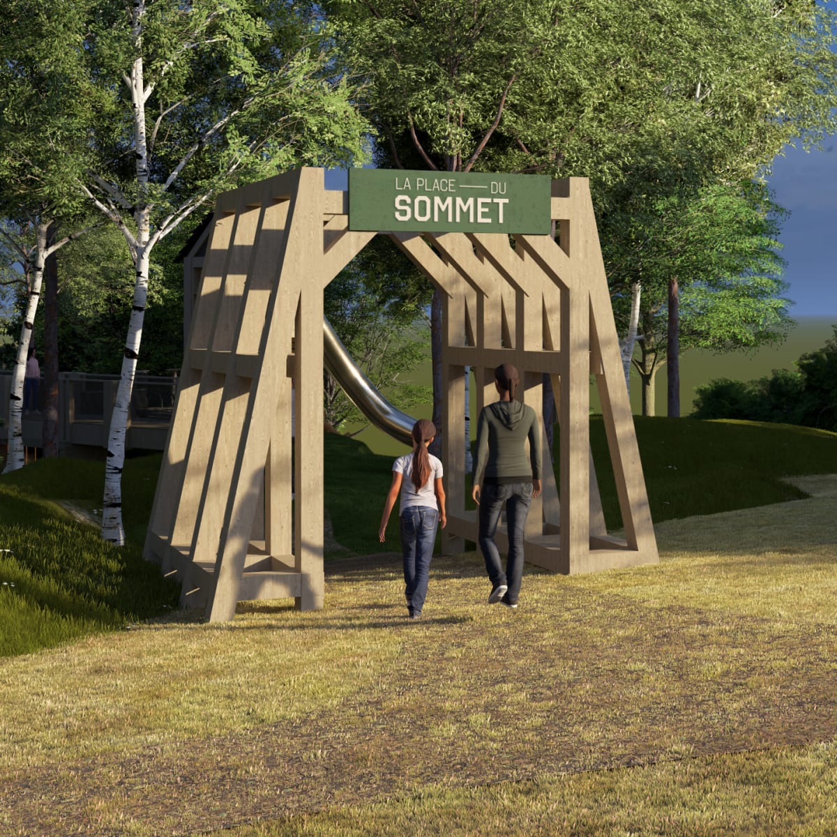 Entrance, La Place des Sommets.