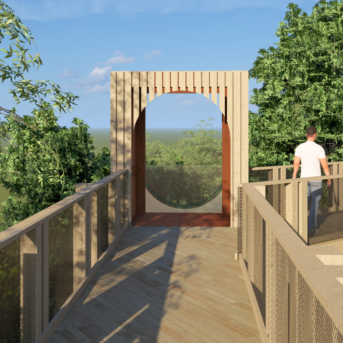 Footbridges, La Place des Sommets.