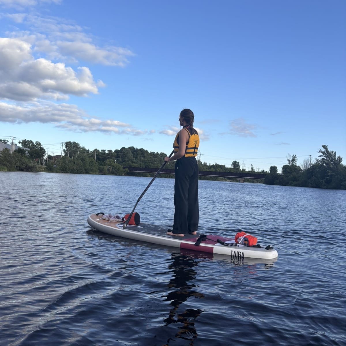 Paddleboard at De la Lievre nautical center.