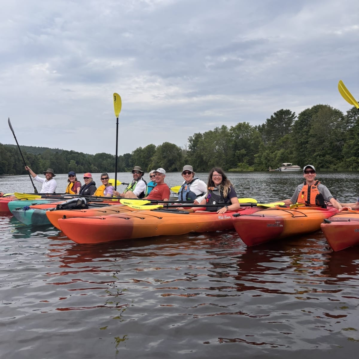 Kayaks at De la Lievre nautical center.