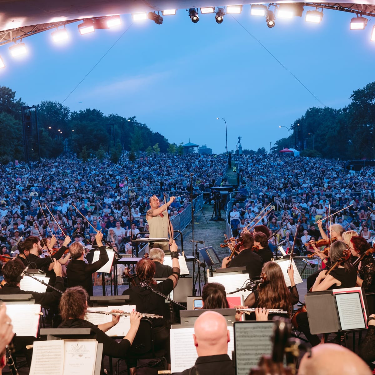 The Orchestre Métropolitain at the foot of Mount Royal.