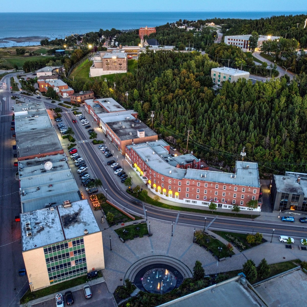 Aerial view.