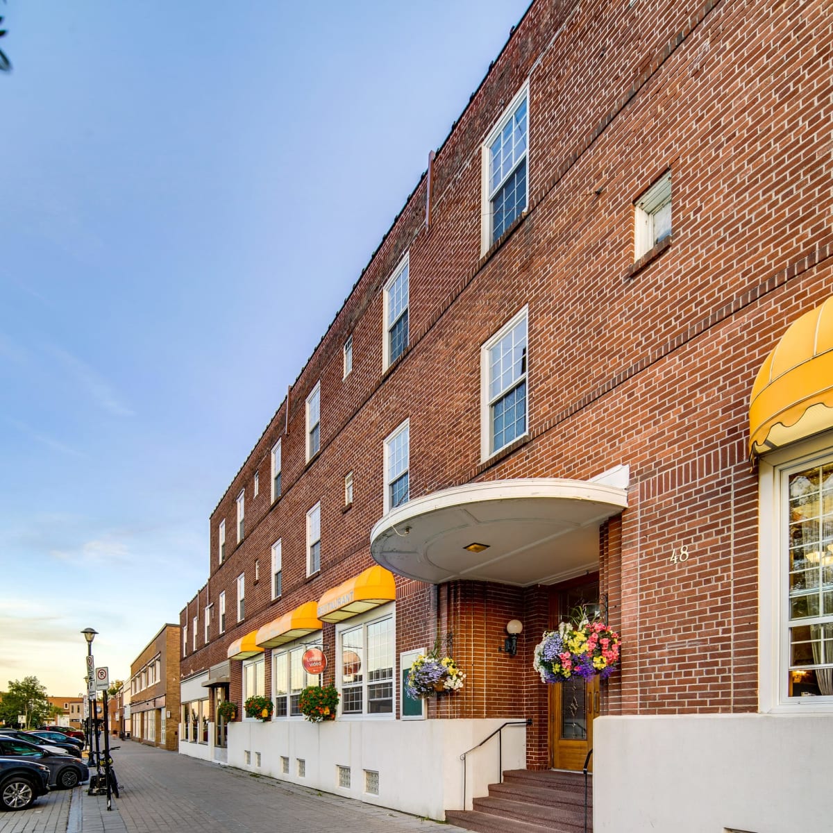 Exterior façade of the hotel