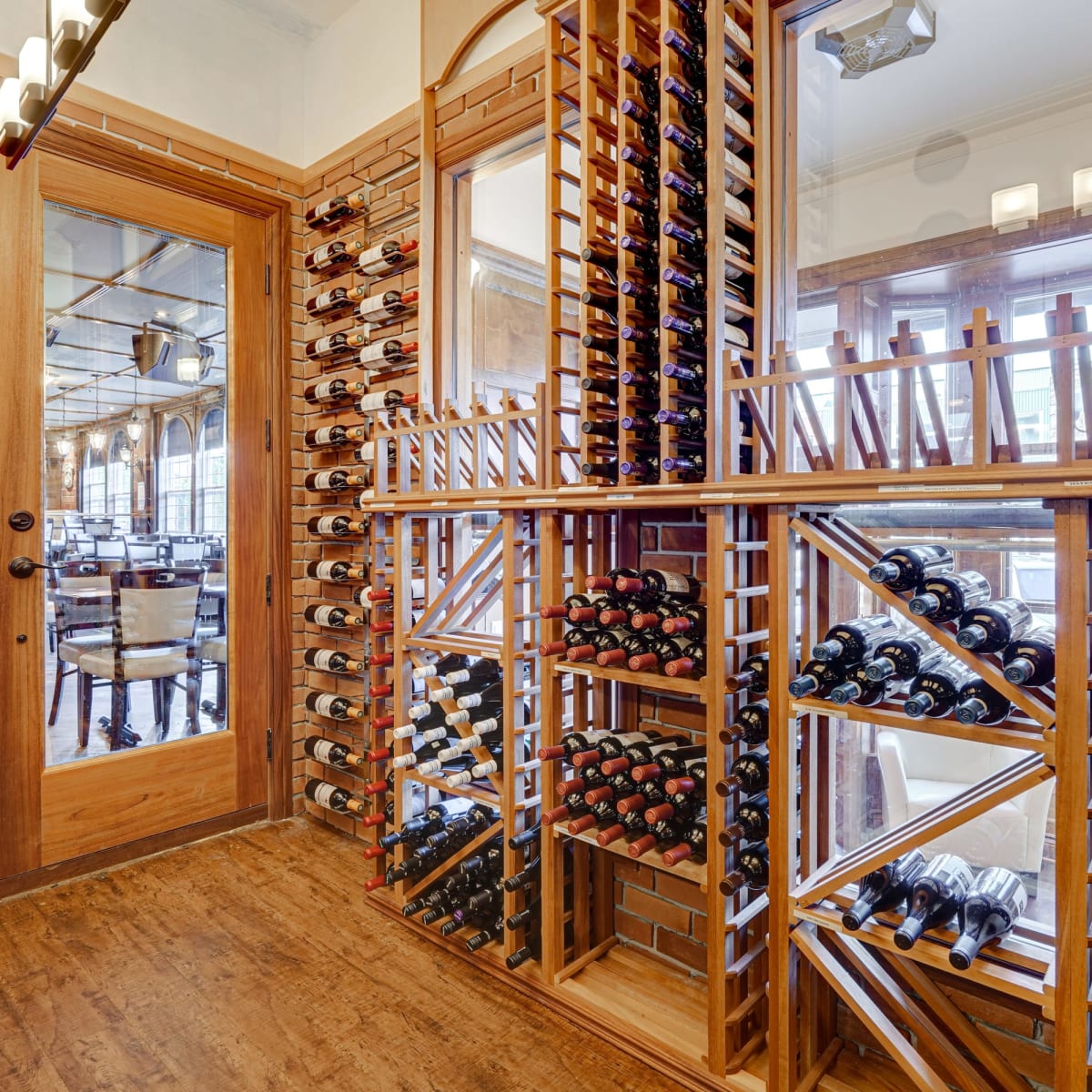 Wine cellar.