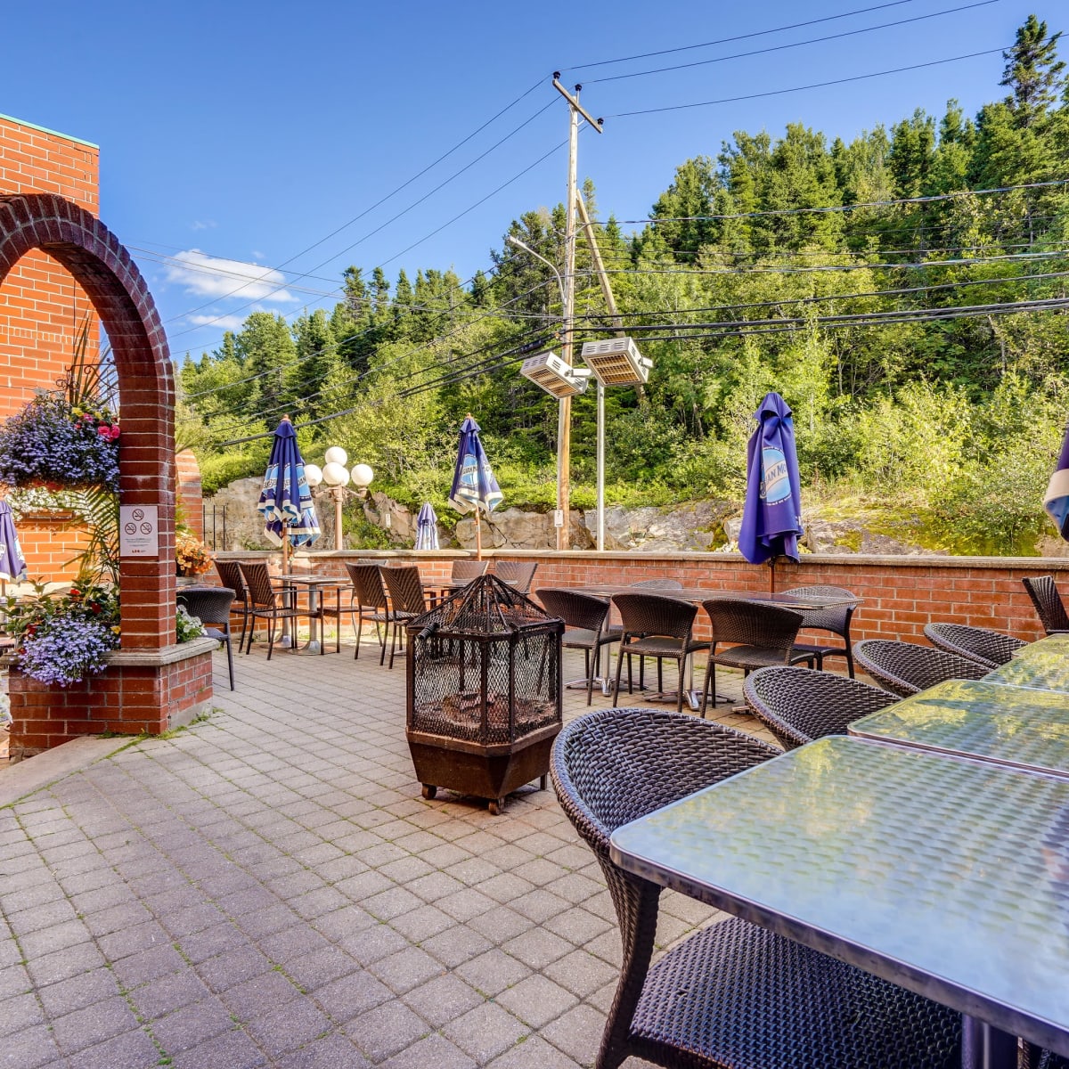 Outdoor terrace.