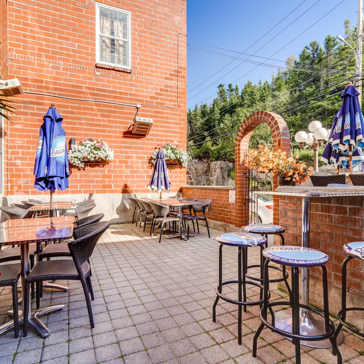 Outdoor terrace.
