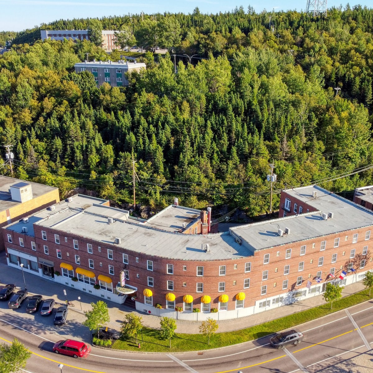 Aerial view.