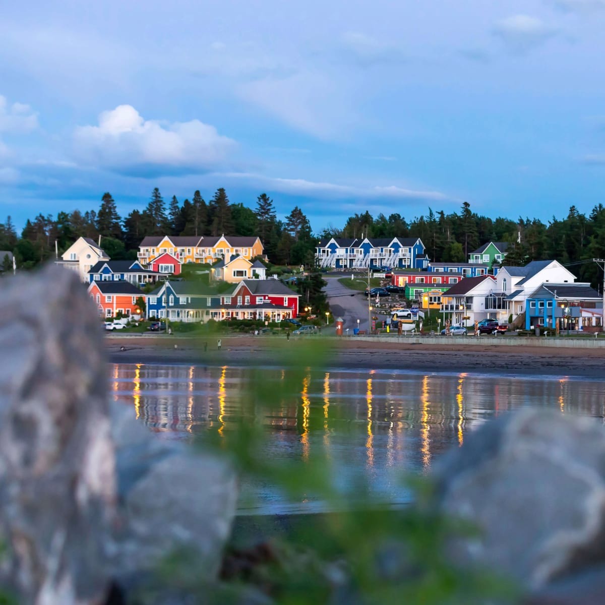 Les cabines colorées de Navigateur Ste-Luce.