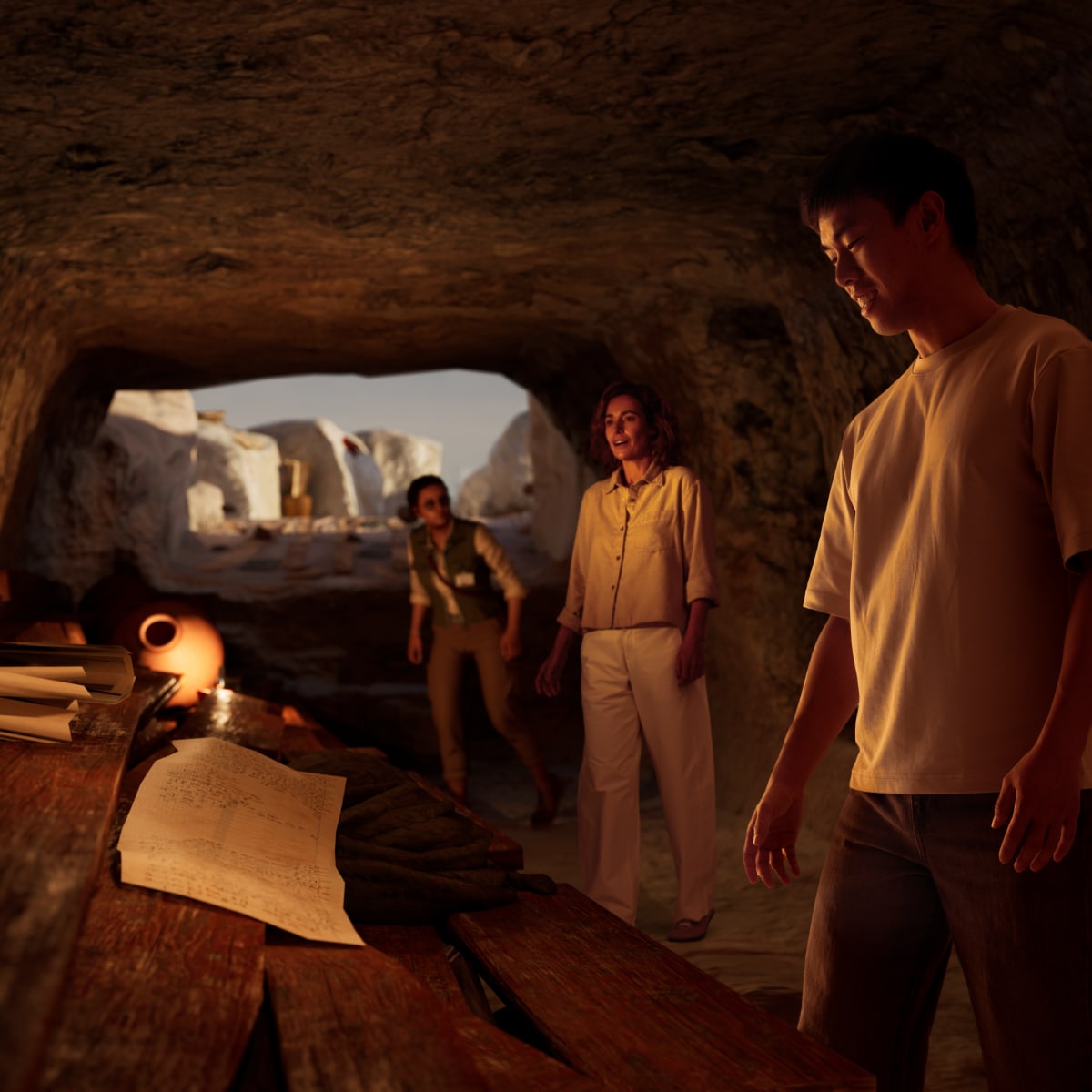 Guided tour in Egypt.