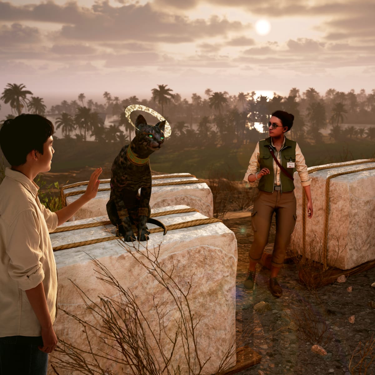 Guided tour in Egypt.