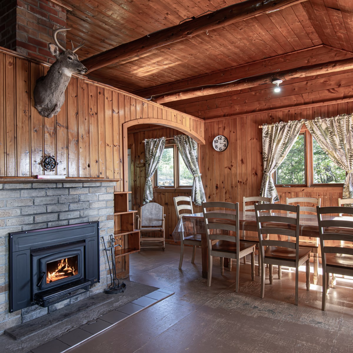 Cabin at the Pourvoirie Du Club Bataram.