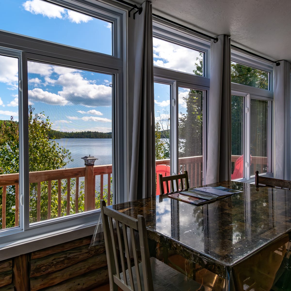 Cabin at the Pourvoirie Baie-Sainte-Catherine.