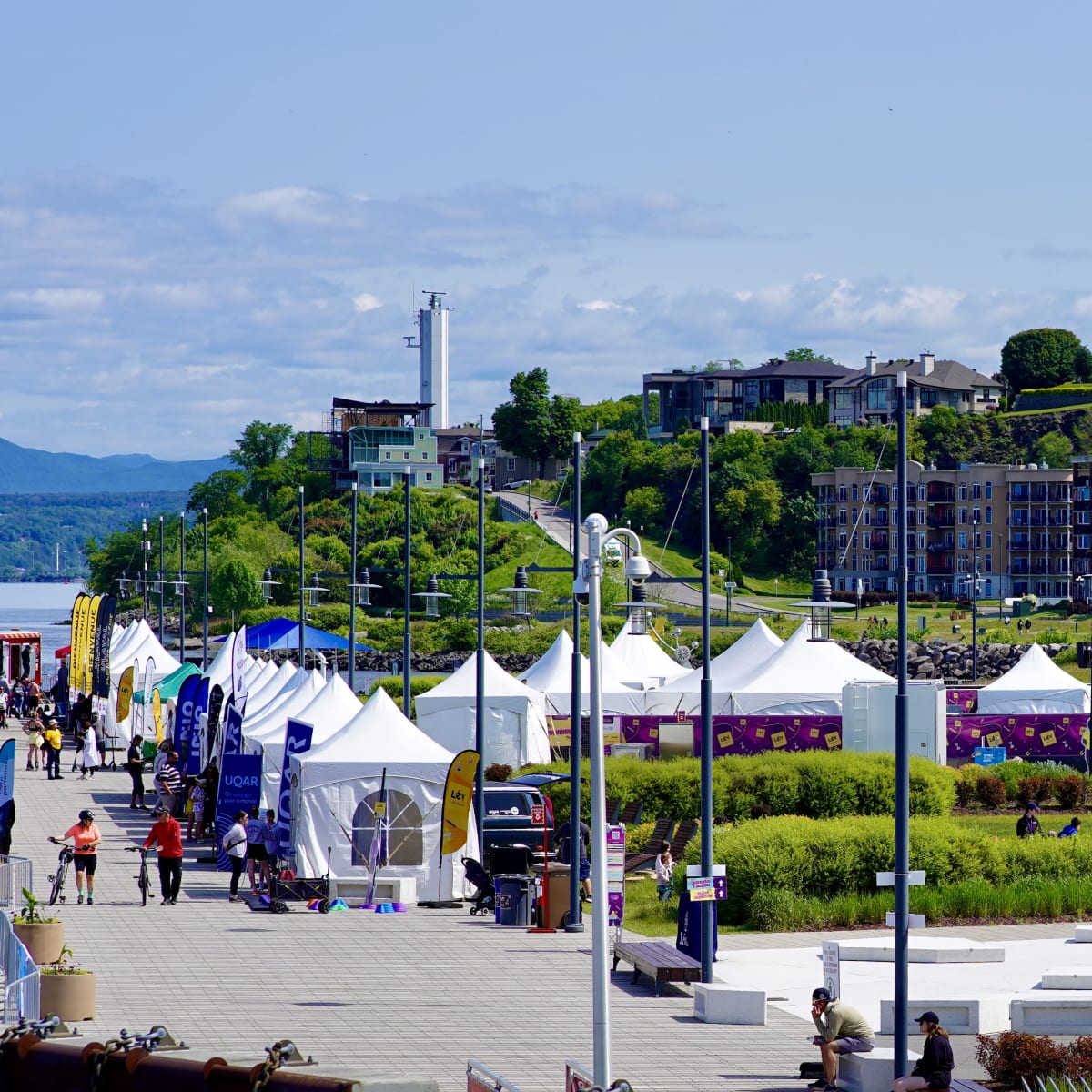 Panoramic view of the Lévisium Science Festival 2026 in Quebec City.