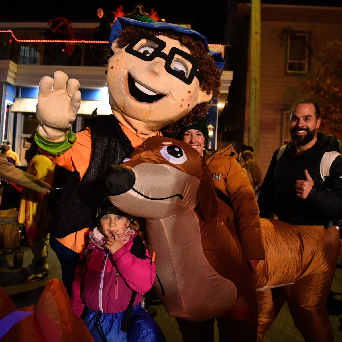L'halloween à la Pocatière dans la rue.