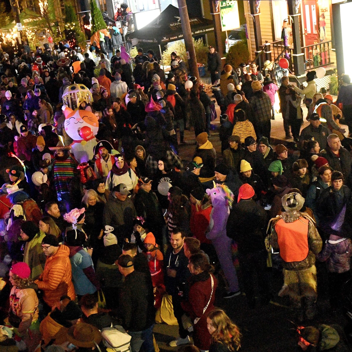 L'halloween à la Pocatière dans la rue.