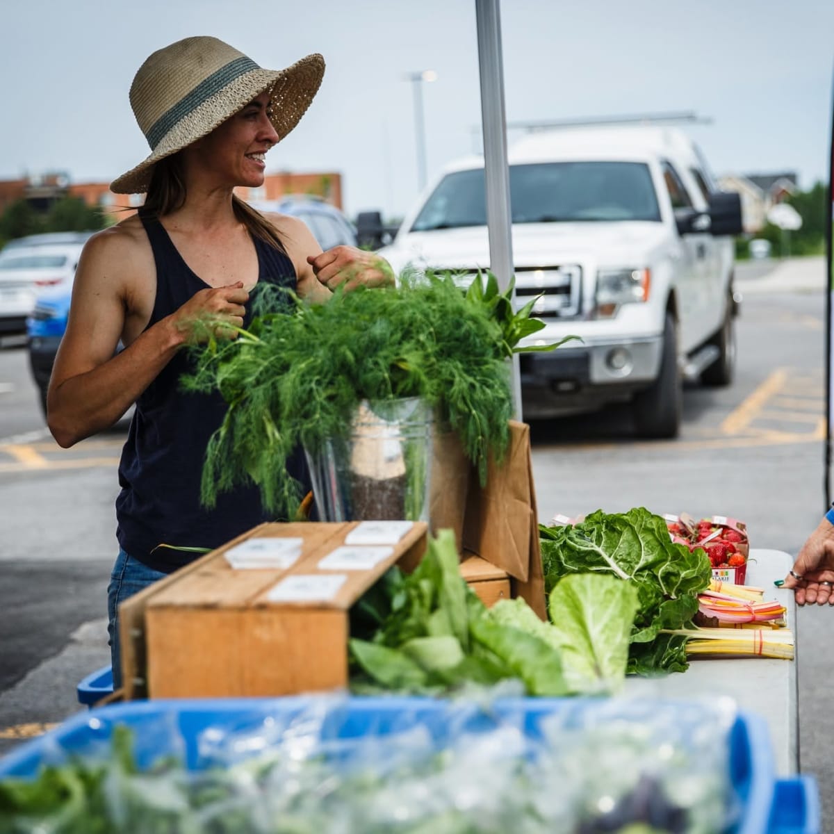  Fresh vegetables from local producers at the marché public moulinois