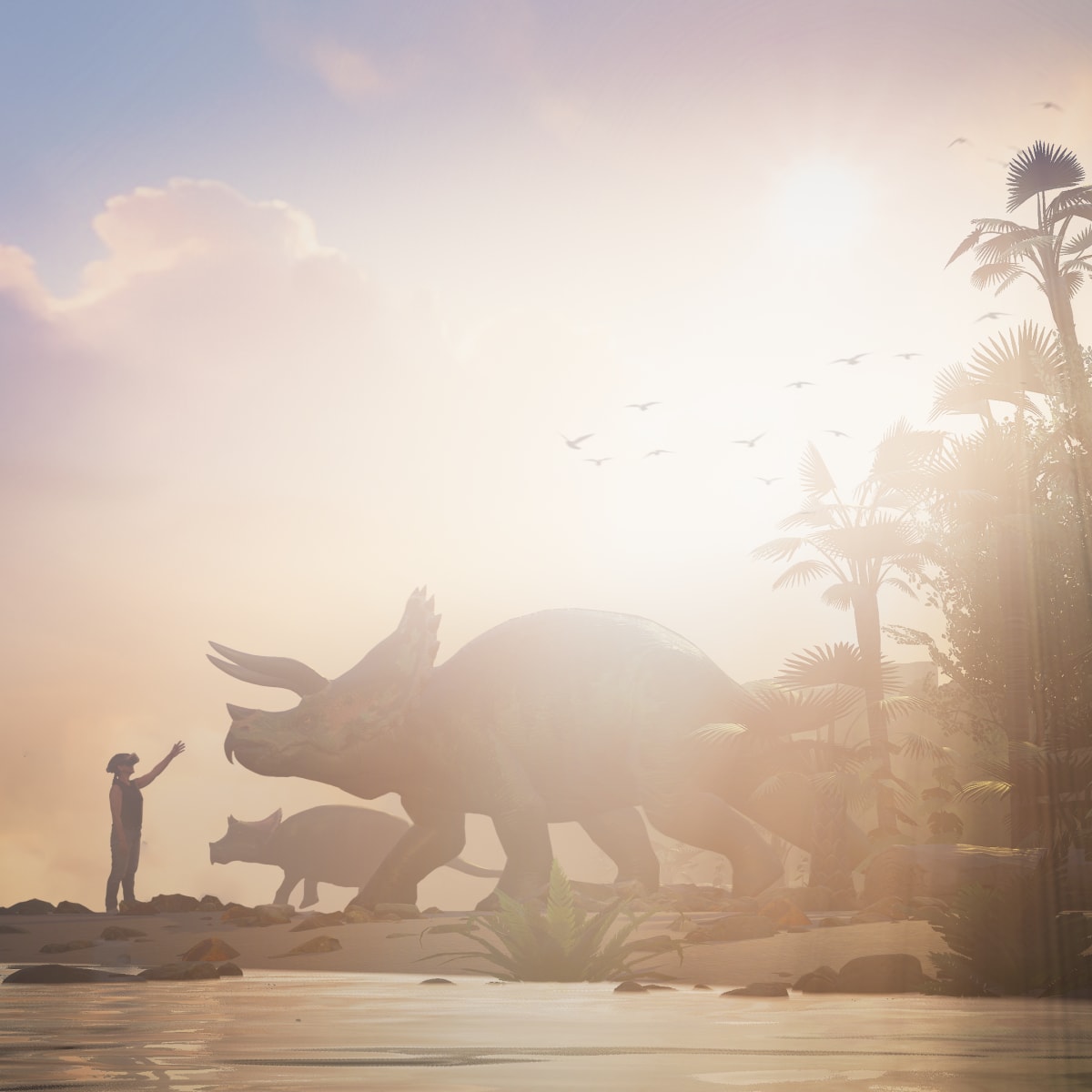 Réalité virtuelle dinosaures