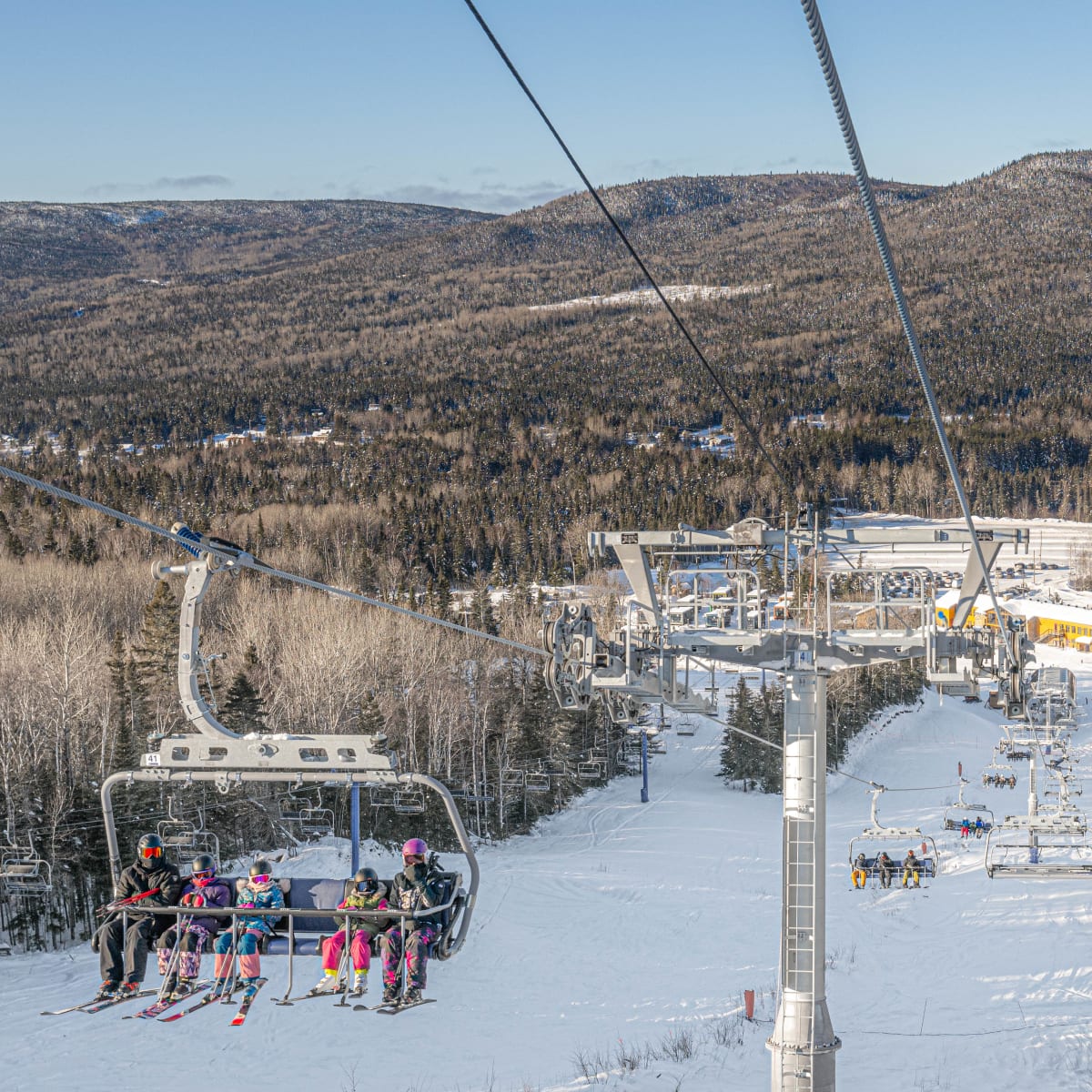 Ski lift at Mont Grand-Fonds.