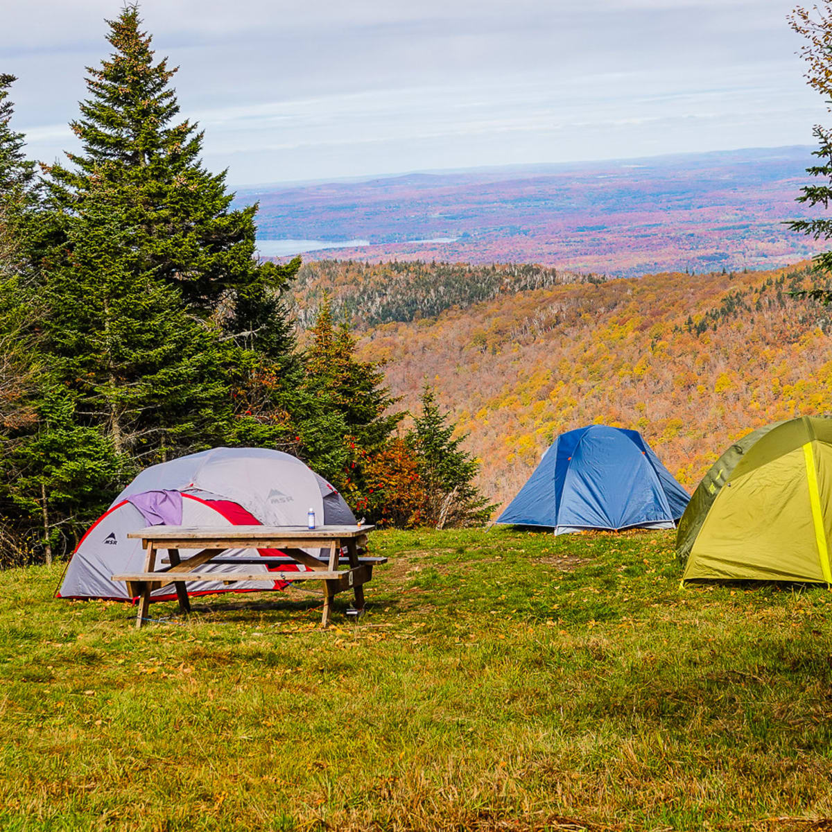 Camping l'automne au Mont SUTTON
