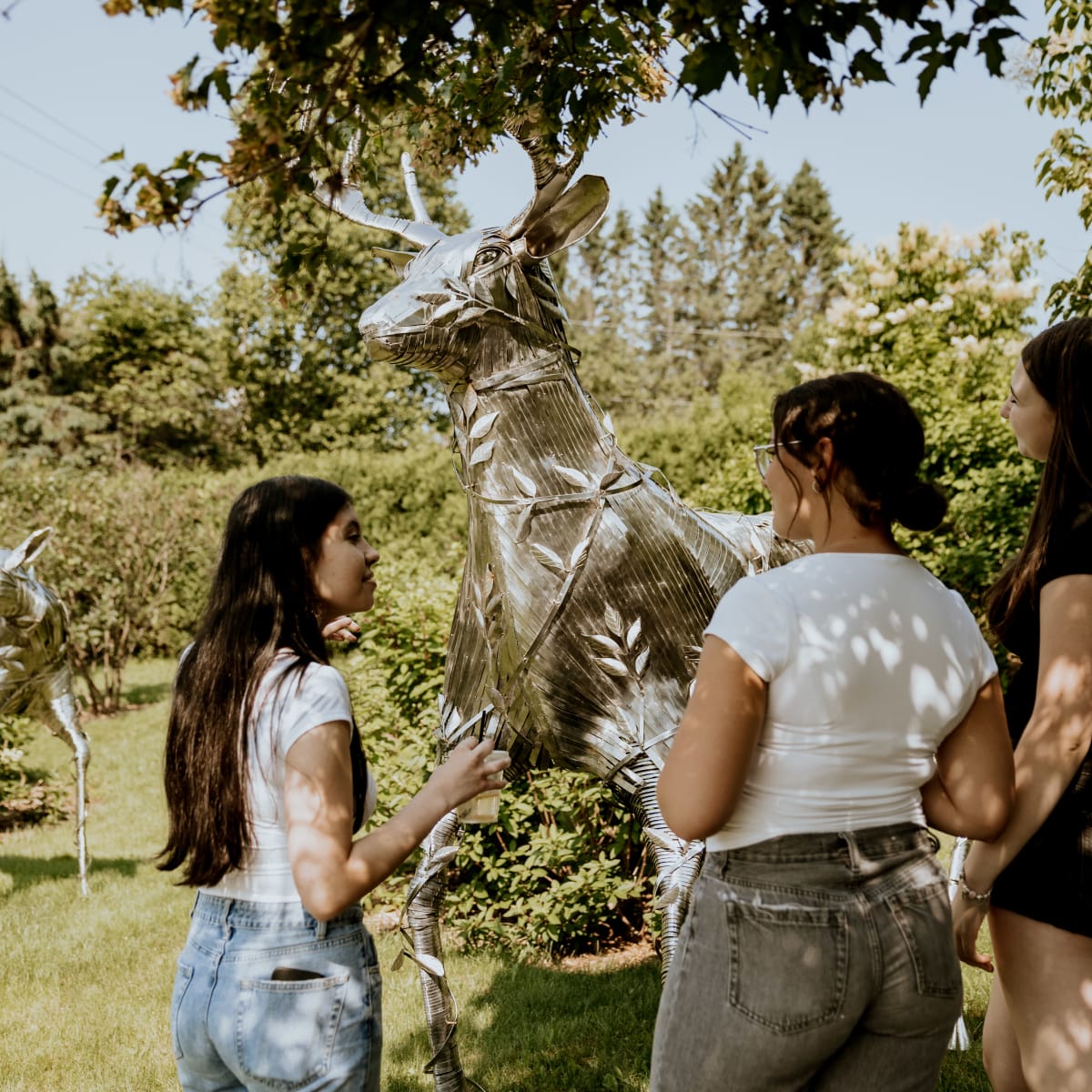 Friends at the gardens.