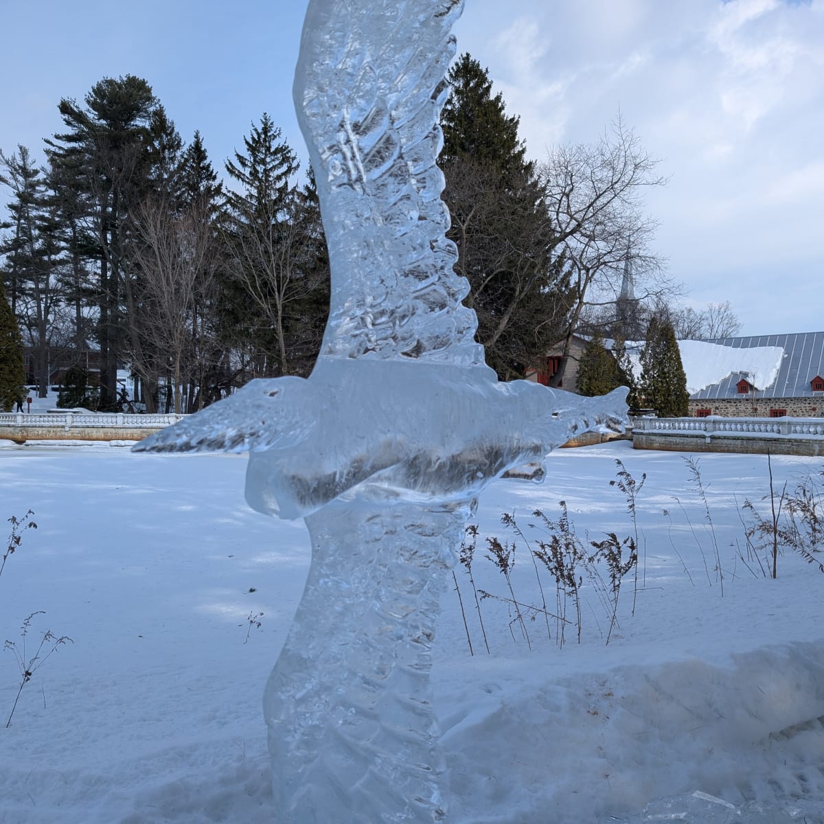 ice sculpture.