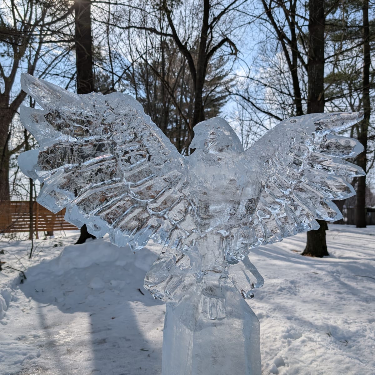 ice sculpture.