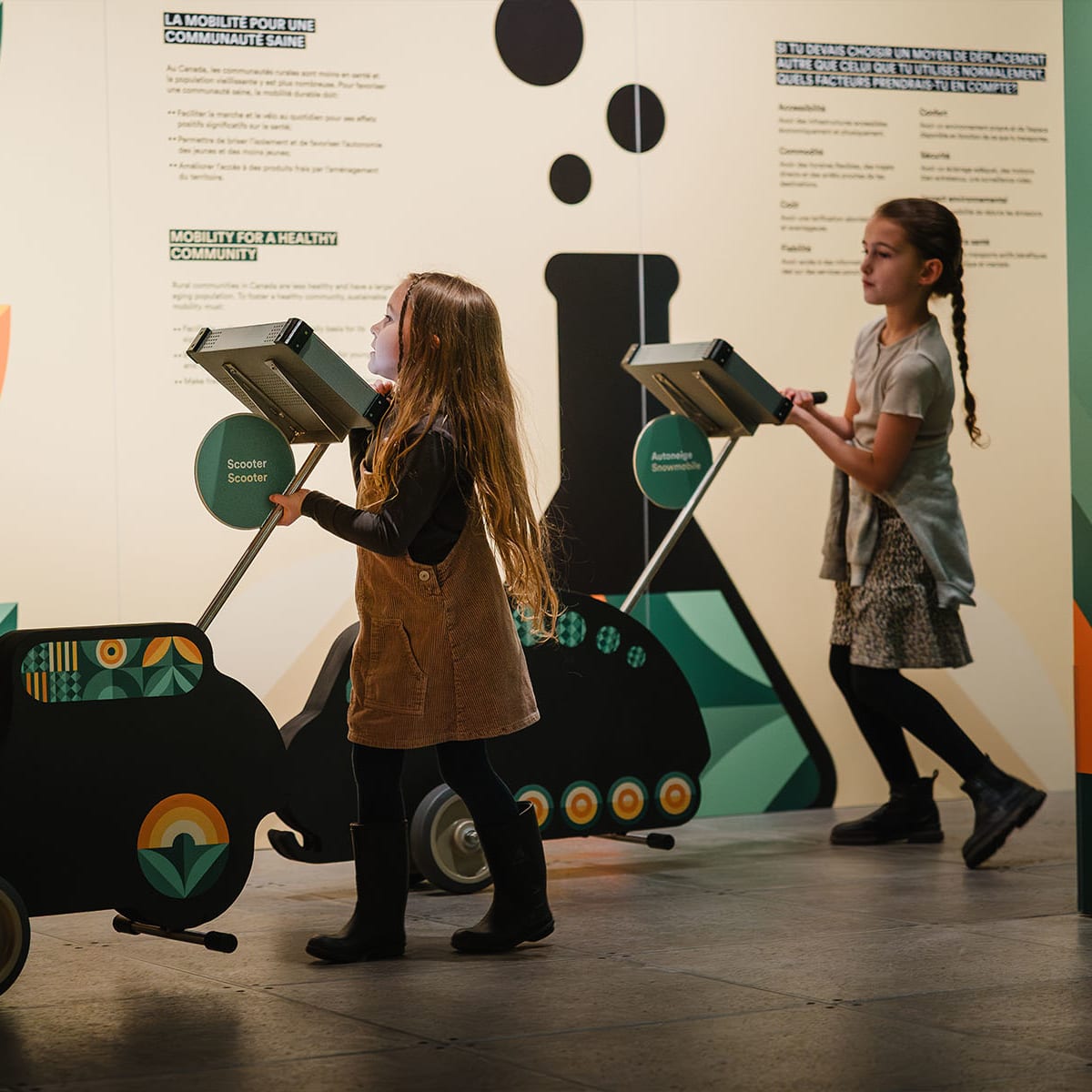 "My region, my mobility" exhibit - J. Armand Bombardier Museum of Ingenuity