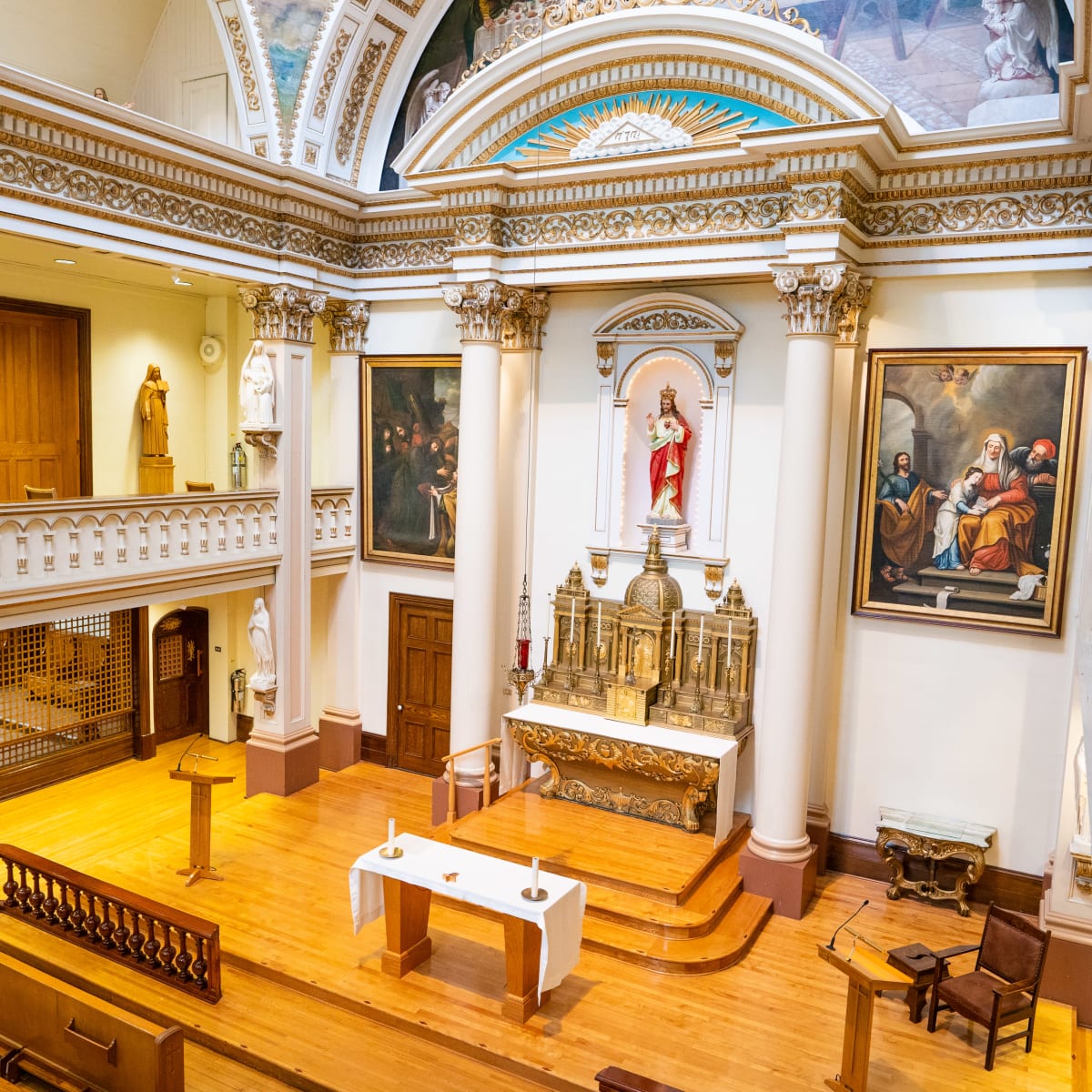 Inside the Musée des Ursulines de Trois-Rivières.