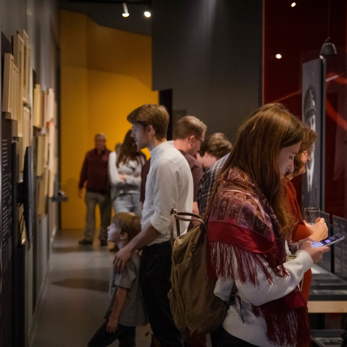 View of the permanent exhibition “Faces and Landscapes” at the Musée du Bas-Saint-Laurent.