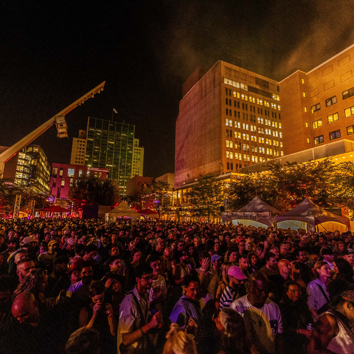 Foule au Festival MUTEK