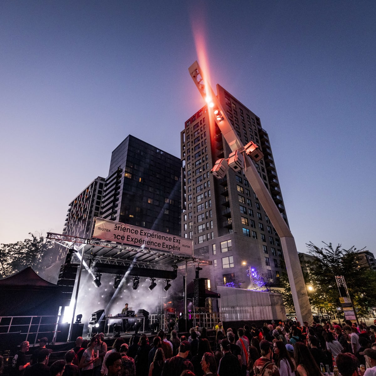 Foule au Festival MUTEK
