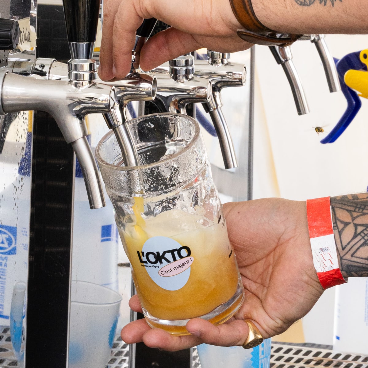 Beer at the Oktoberfest de Repentigny.